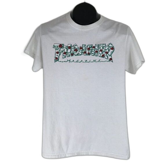 Thrasher Magazine Crew Neck Graphic Tee Men's Small Short Sleeve 100% Cotton - Picture 1 of 13